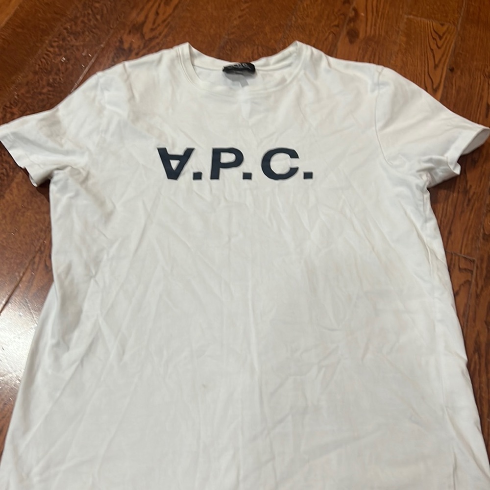 Mens designer APC tee small